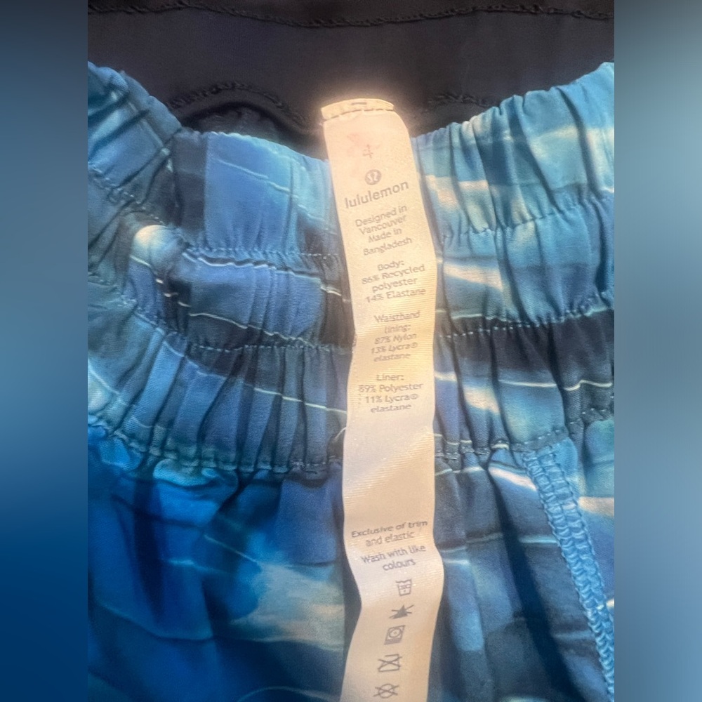 Euc Lululemon Tracker Short V *4" Tidal Multi Siz… - image 8
